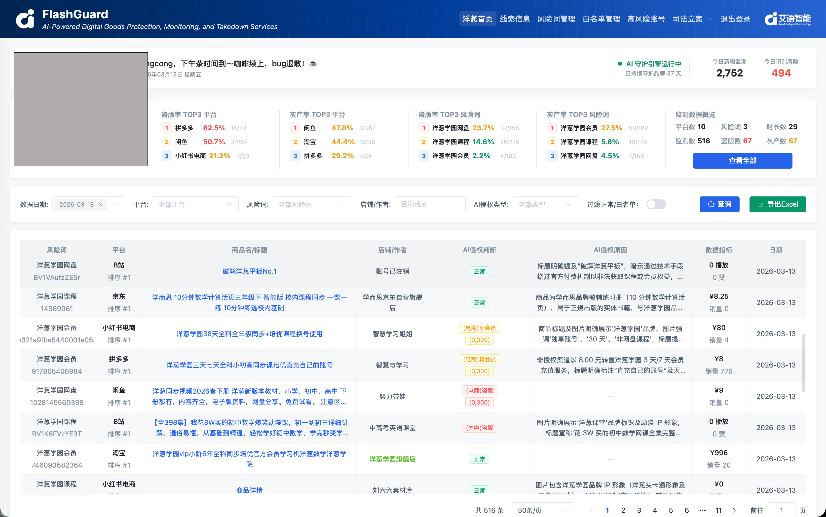 课程盗版自动化治理方案